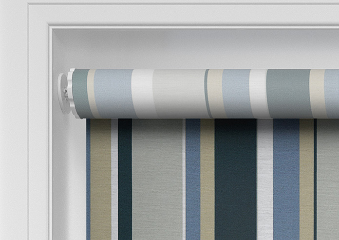 Riviera Stripe, Azure - Twist&Fit Roller Blind - Image 10
